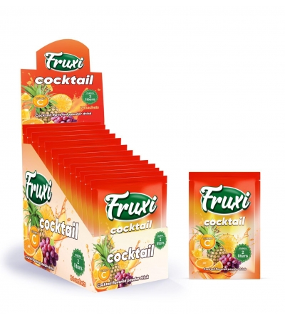 Fruxi instant powdered drink cocktail flavoured 10gr sachets 