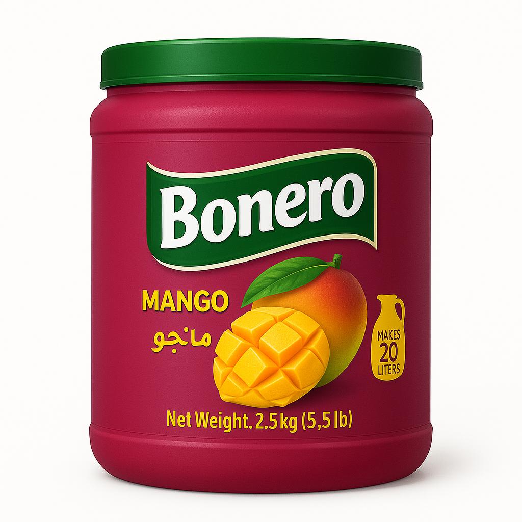 Bonero instant powder drink mango – 2.5kg/20L