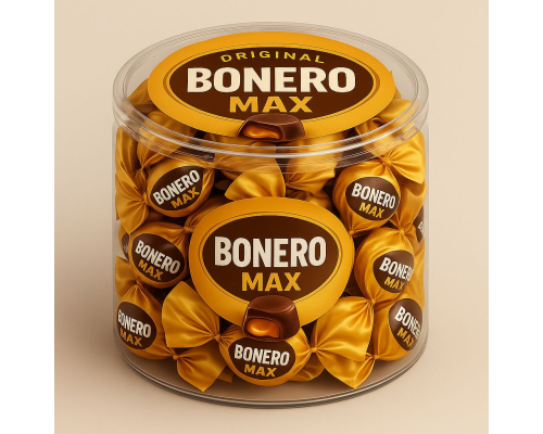  Bonero Double Twist Caramel Filled Compound Chocolate PVC