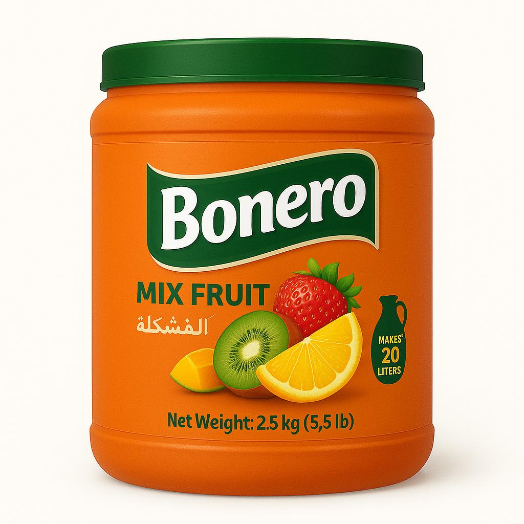 Bonero flavoured instant powder drink mix fruit– 2.5kg/20L  