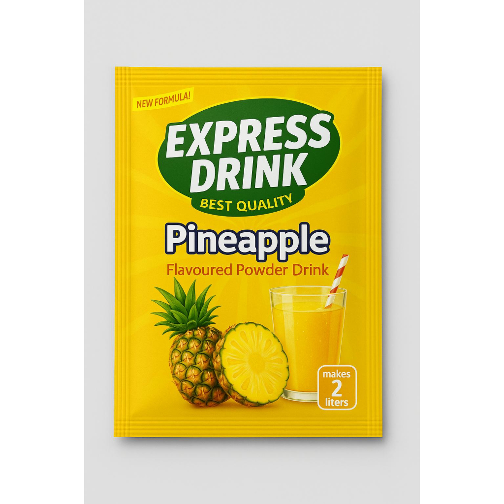 Express drink flavoured instant powder drink ananas – 10gr/2L  sachets 