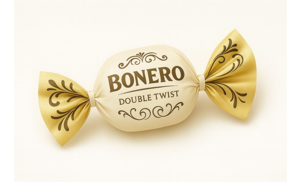 Bonero compound chocolate with double twist wrapping