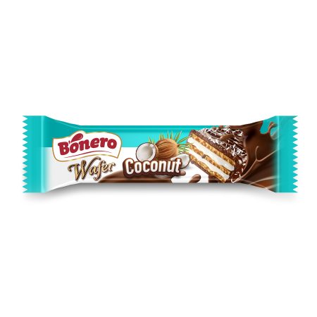 Bonero chocolate covered wafer with coconut cream 