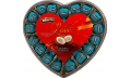 Bonero heart shaped chocolate gift box - coconut filling