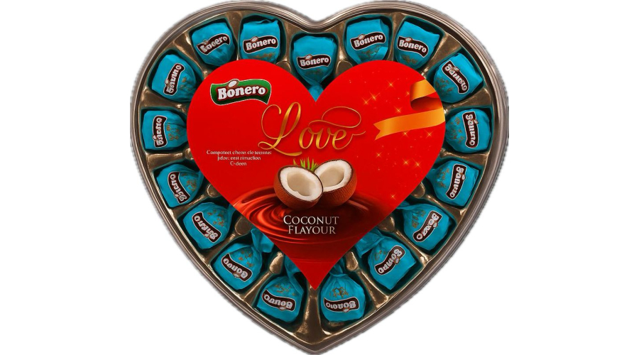 Coconut-Themed Gifting with Bonero Heart Shaped Chocolate Gift Box – Coconut Filling