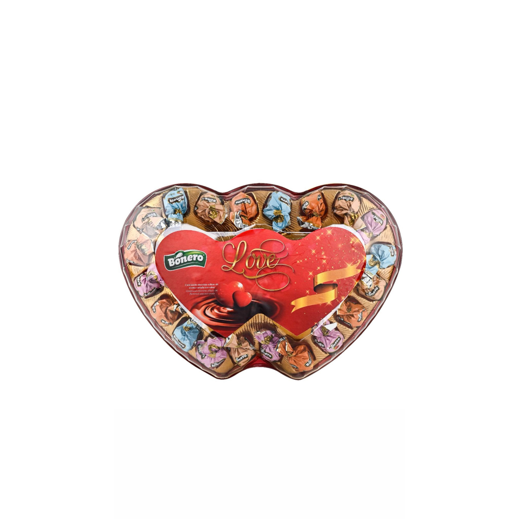 Bonero double heart chocolate gift box 
