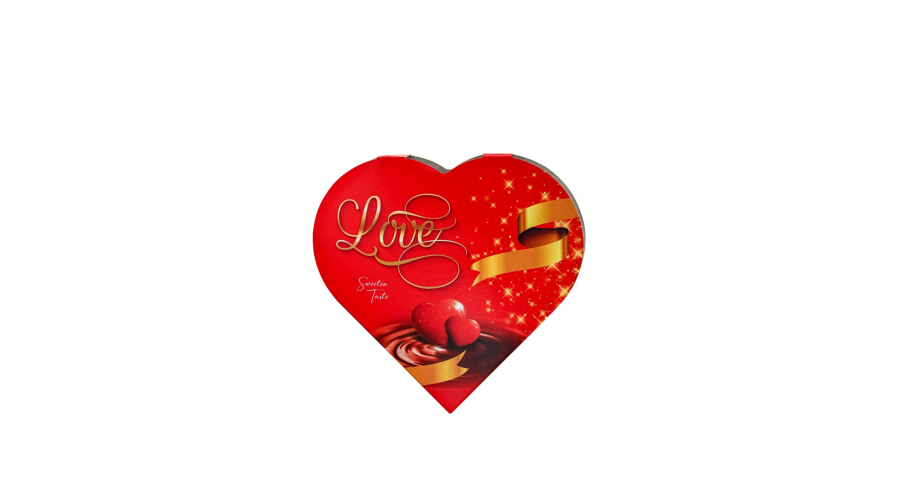Bonero love heart carton chocolate gift box