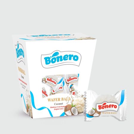 Bonero coconut wafer ball with coconut cream 150g box