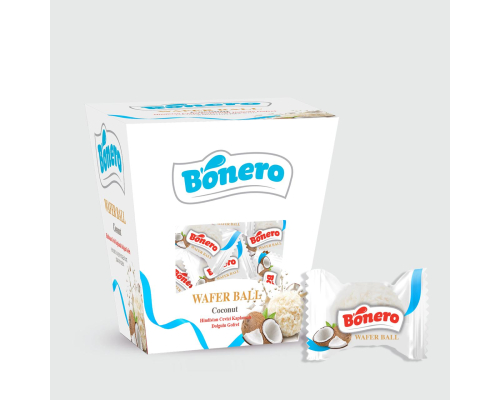 Giftable Everyday Treats: Bonero Coconut Wafer Ball with Coconut Cream 150g Box