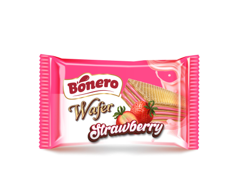 Bonero strawberry flavoured wafers 35g
