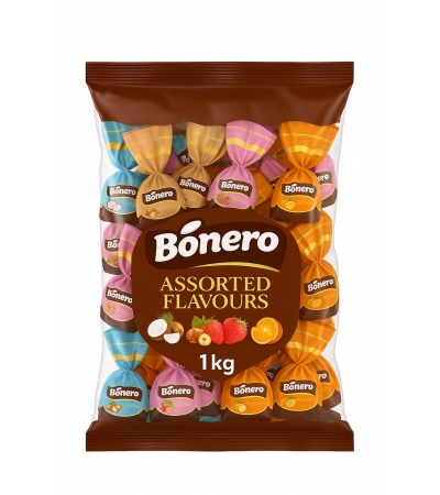 Bonero chocolate truffle single twist assorted flavors 