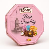Bonero assorted chocolate valentine octagonal tin gift box 500g