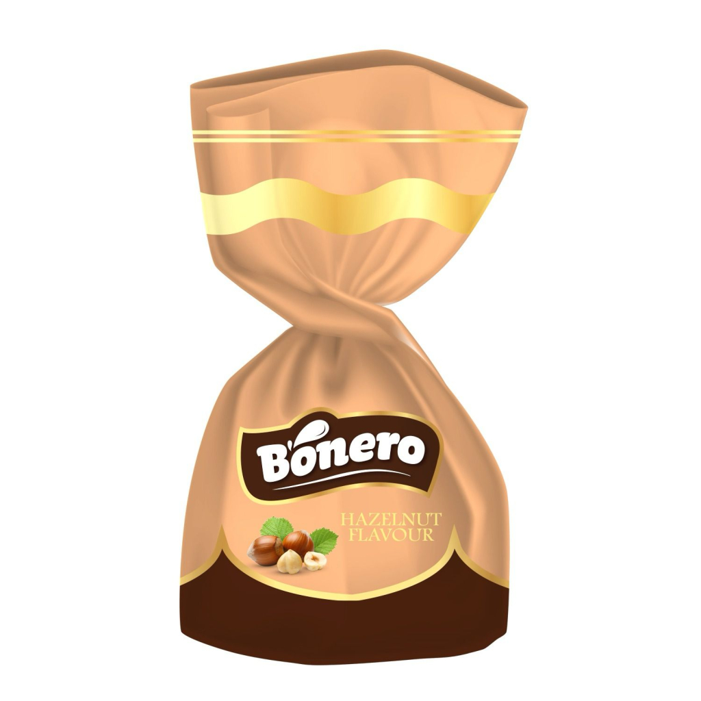 Bonero truffle with hazelnut flavored cream filling
