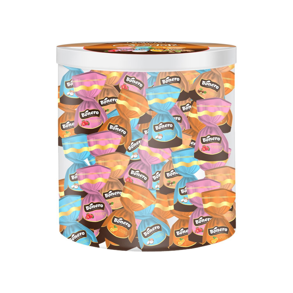 Bonero luxury truffle assorted chocolate PVC