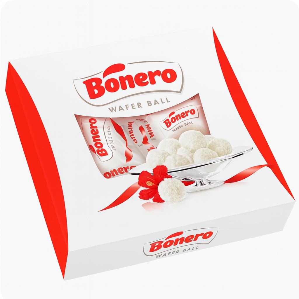Bonero coconut wafer ball with coconut cream 240g 