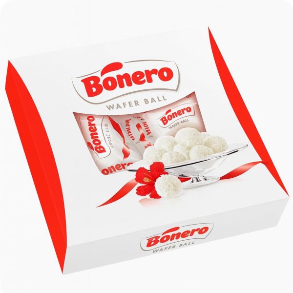 Bonero coconut wafer ball with coconut cream 240g 