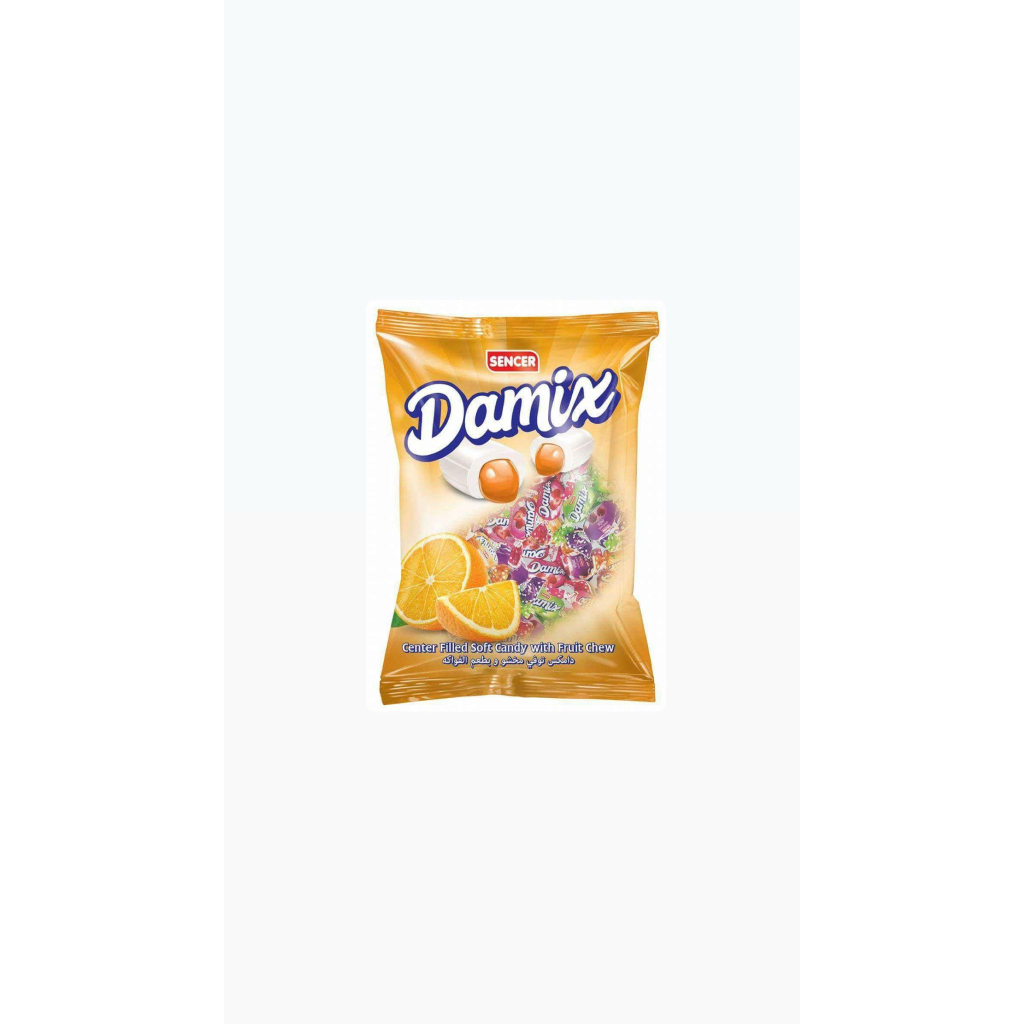 Damix toffee assorted soft candy orange flavor
