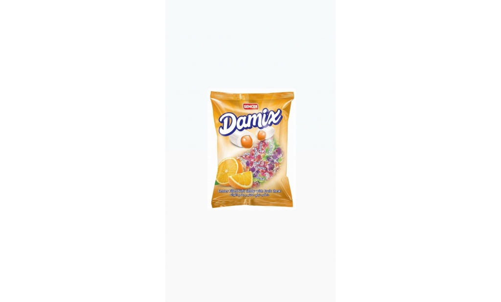Damix toffee assorted soft candy orange flavor