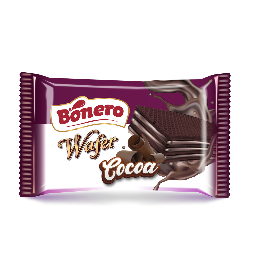 Bonero cocoa 35g wafer with milk cream