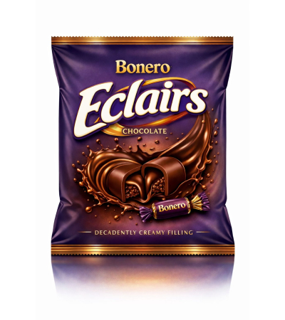 BONERO Éclairs Chocolate – Decadently Creamy Filling