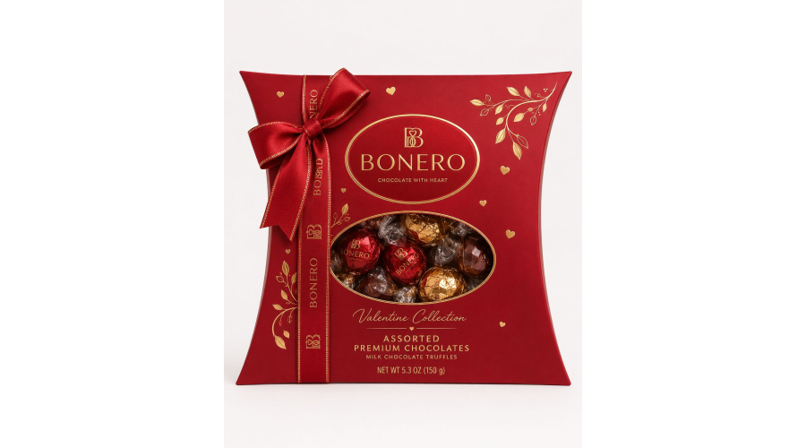 BONERO Valentine Collection Assorted Premium Chocolate Truffles 