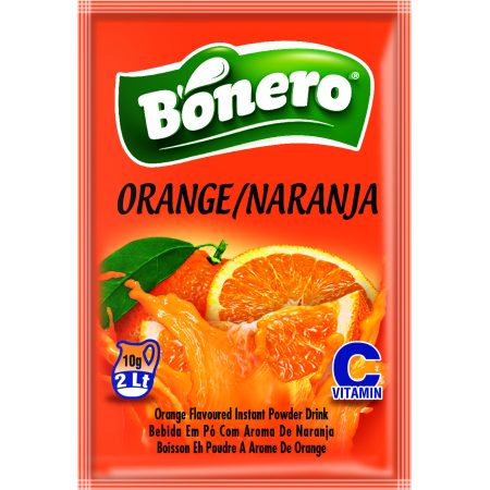 Bonero Orange Flavoured Juice Powder – 9g / 10g Sachets 