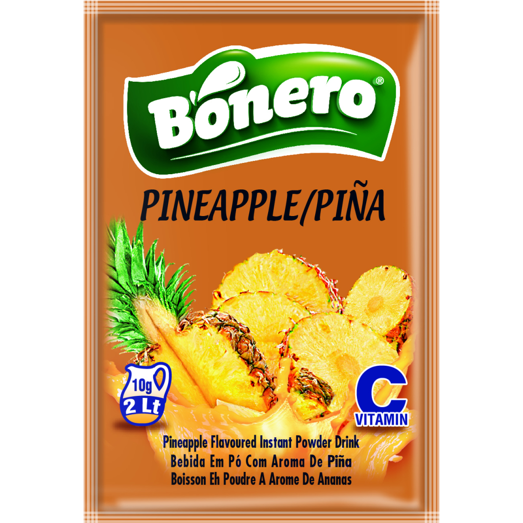 Bonero flavoured instant powder drink pineapple– 10gr/2L  sachets 