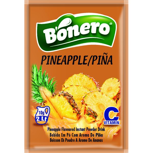 Bonero flavoured instant powder drink pineapple– 10gr/2L  sachets 