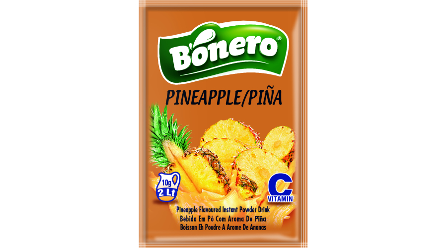 Double-Purpose SKUs: Bonero Pineapple Instant Drinks (10g/2L) for Retail and Foodservice Channels