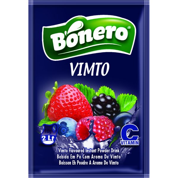 Bonero flavoured instant powder drink vimto– 10gr/2L  sachets 