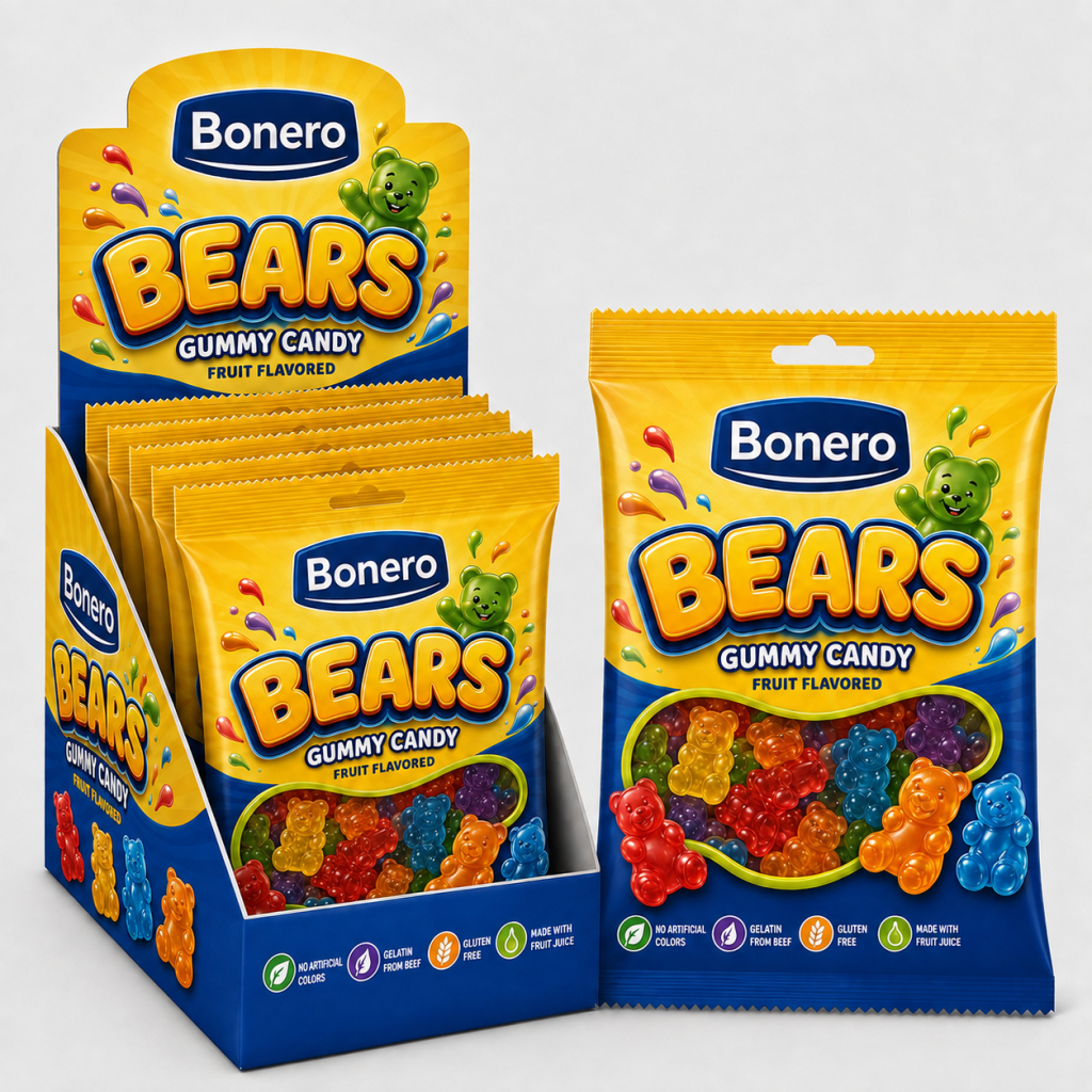 Bonero Bears Gummy Candy 80gr 