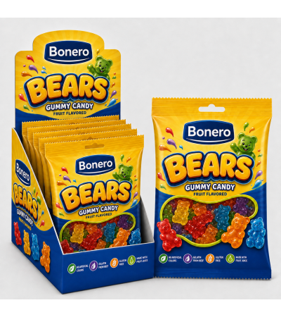 Bonero Bears Gummy Candy 80gr 