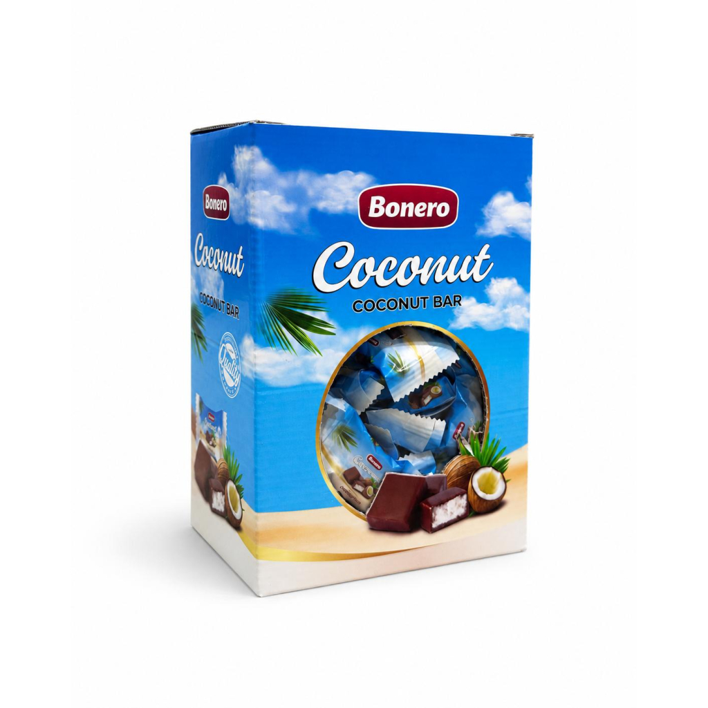 Bonero Coconut Bar 1kg Carton Box
