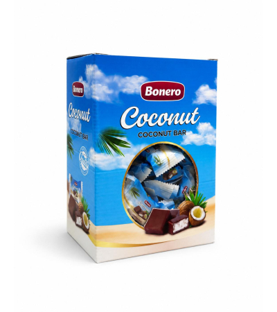 Bonero Coconut Bar 1kg Carton Box