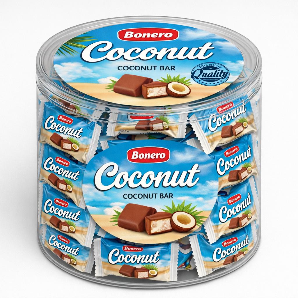 Bonero Coconut Bar 1kg PVC Box