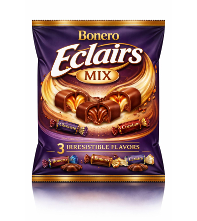 Bonero Éclairs Mix – 3 Irresistible Flavors