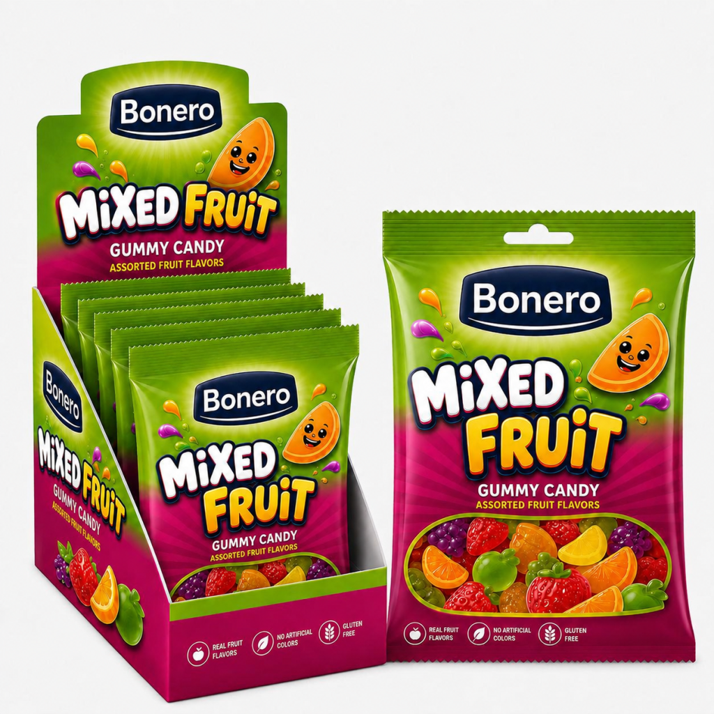 Bonero Fruit Garden Gummy Candy 80g