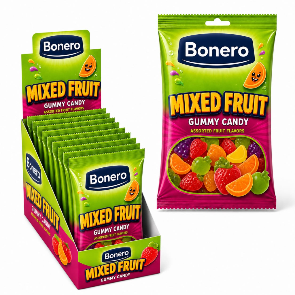 Bonero Fruit Garden Gummy Candy 80g