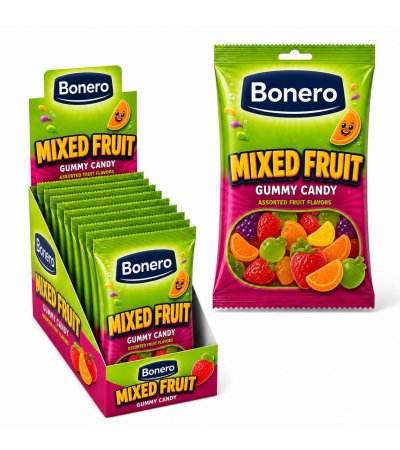 Bonero Fruit Garden Gummy Candy 80g