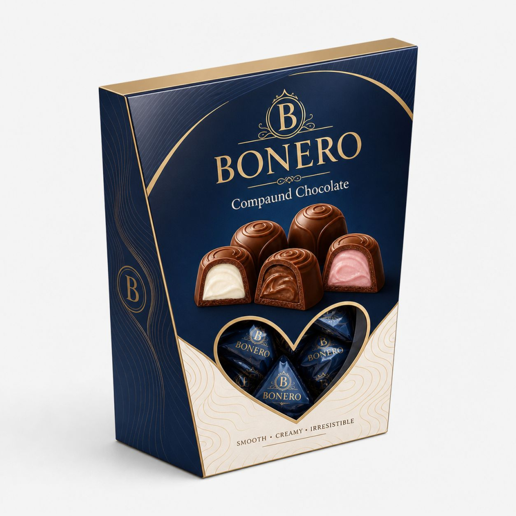 Bonero Heart Window Box 250grx10