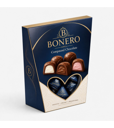 Bonero Heart Window Box 250grx10