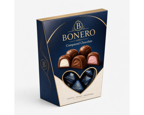 Bonero Heart Window Box 250grx10
