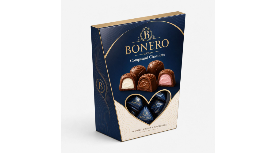 Bonero Heart Window Box 250grx10