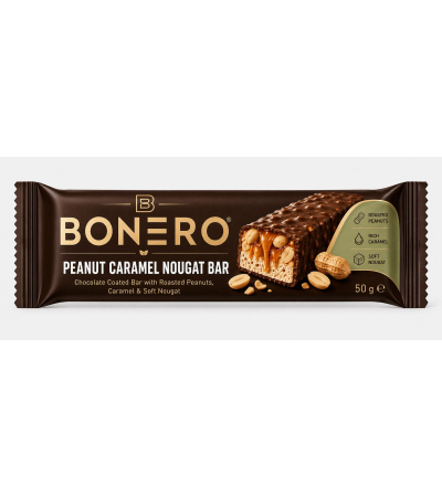 Bonero Peanut Caramel Nougat Bar 50g