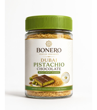 Bonero Pistachio Cream Chocolate with Crispy Kunefe