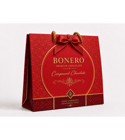 Bonero Red Gift Bag Box 400gx10