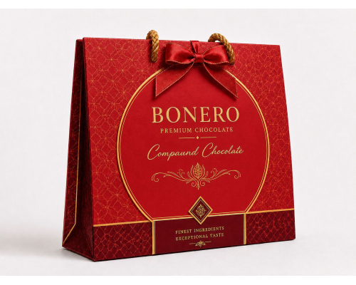 Bonero Red Gift Bag Box 400gx10