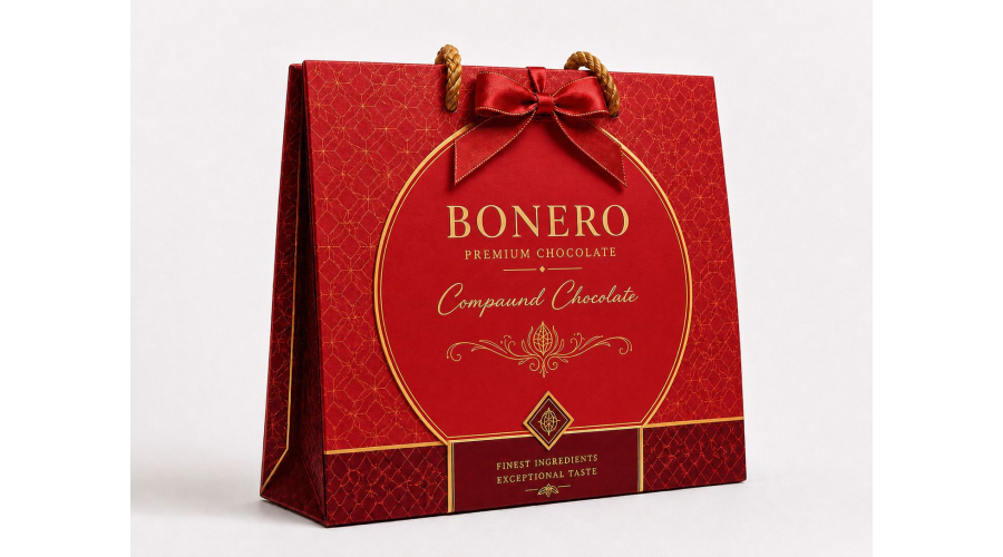 Bonero Red Gift Bag Box 400gx10