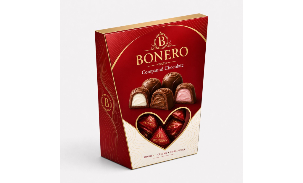 Bonero Red Heart Window Box 250grx10
