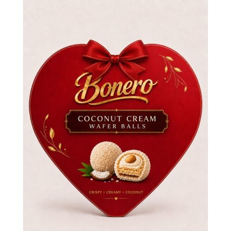 Bonero Heart Coconut Cream Wafer Balls Gift Box